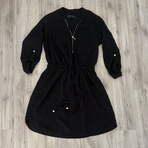 Dynamite Black Long Sleeve Dress